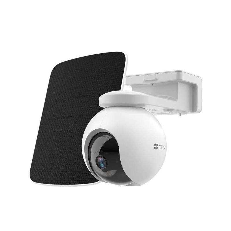 Cámara EZVIZ CB8 IP Wifi, 3MP 2K, 4mm, 360°, VN Color, Audio bidireccional, IR 15M, MSD de hasta 256GB, Batería y panel solar  incluidos