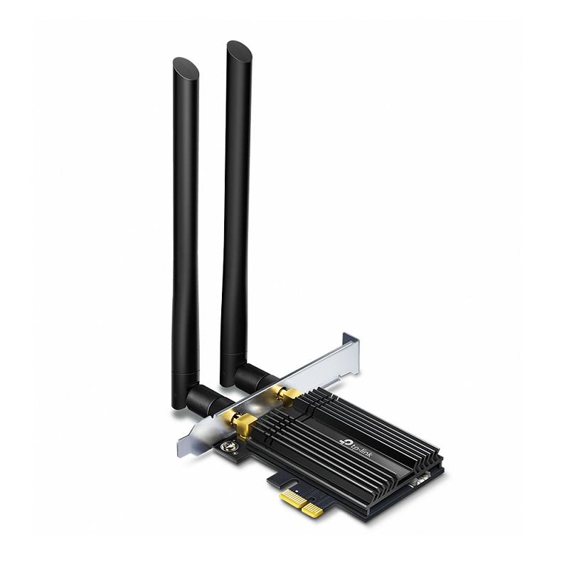 Tarjeta PCIe de red Inalámbrico TP-LINK AX3000, Wi-Fi 6, Bluetooth 5.2, 2402Mbps 5 GHz, 574Mbps 2.4 GHz