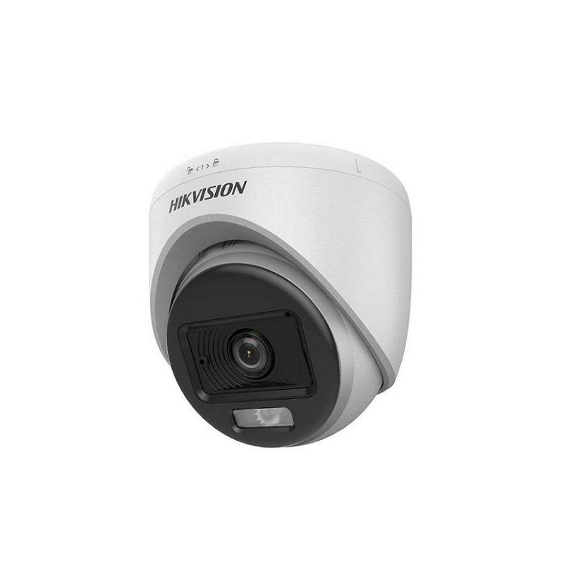 Cámara Domo Hikvision TVI/AHD/CVI/CVBS, 2.8mm, 2MP, IR 20M, Indoor, Color Vu, Micrófono, Plástica