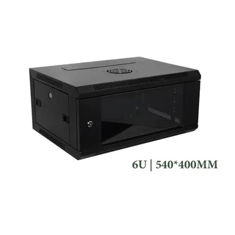 Gabinete de Pared DNV 6U (W3), 540 x 400mm, Negro