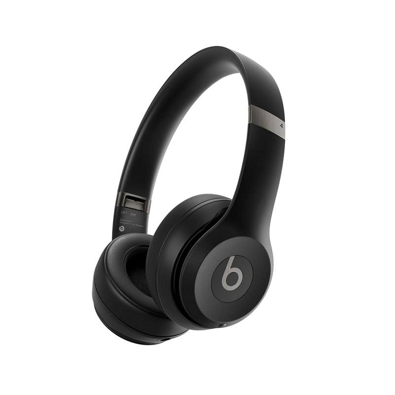 Headset Beats Solo 4, conexión Inalámbrica Bluetooth 5.3, sonido envolvente, compatible iOS y Android, Negro Mate