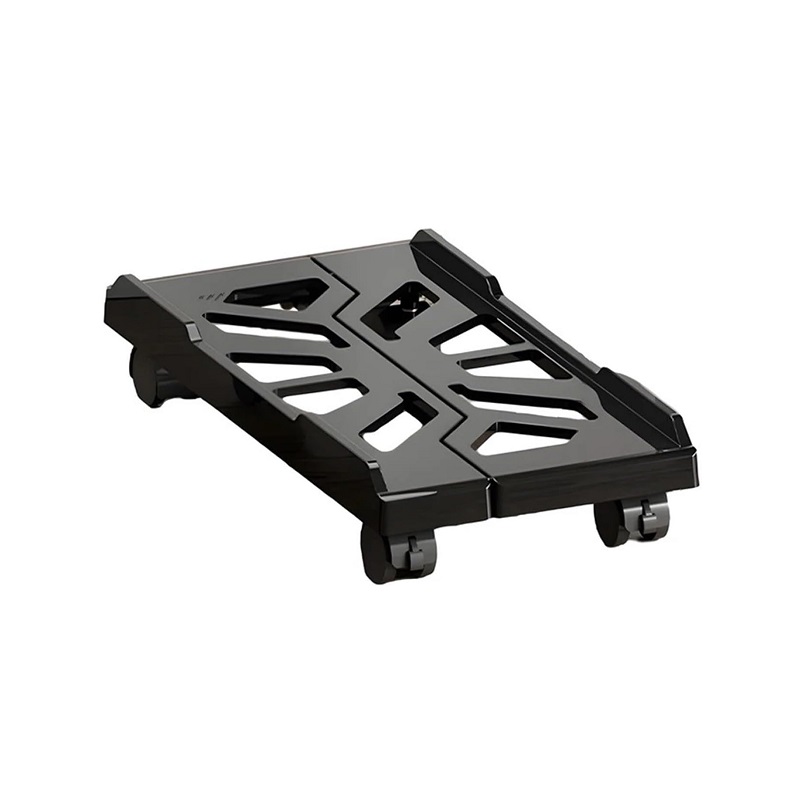 Base T-VISION para ordenador, ajustable con ruedas, Negro