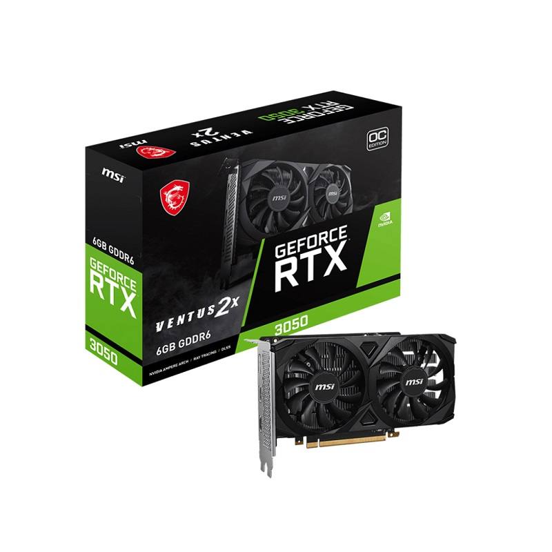 矢*谷様 GEFORCE RTX3050 Tarjeta de video MSI GeForce RTX3050 VENTUS 2X XS OC, 8GB GDDR6