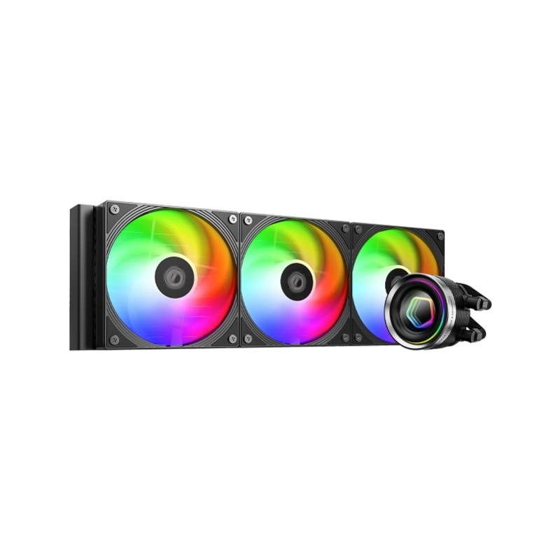 Sistema de Enfriamiento Liquido ID-COOLING FX360 INF, Soporta Intel y AMD, Radiador 360mm 3x Fan, 5V 3Pin ARGB, Negro