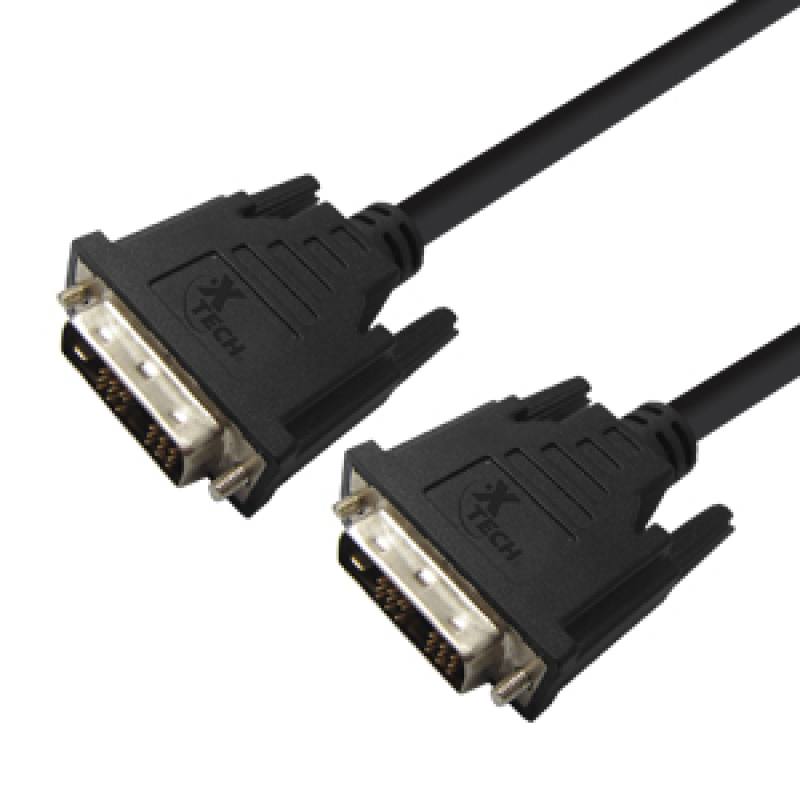 Cable de DVI MACHO A DVI MACHO 1.8 METROS 6FT 30AWG 1080P