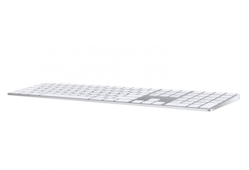 Teclado Inalambrico Apple Magic con teclado numérico, Conectividad Bluetooth, Plateado