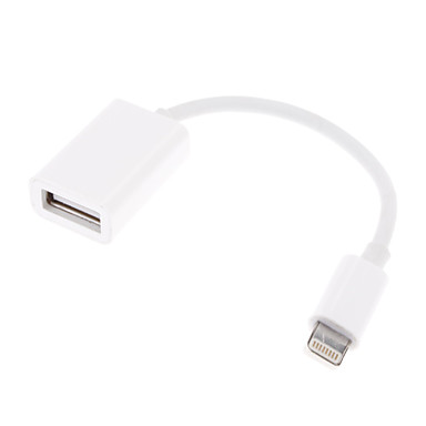 Adaptador Lightning a USB 3.0 Hembra OTG para IPHONE, Blanco