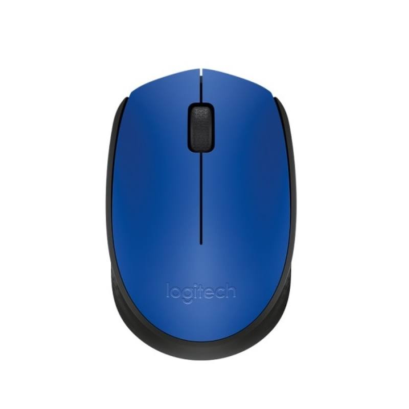 Ratón inalámbrico LOGITECH M170, 1000DPI, receptor USB, Negro/Azul