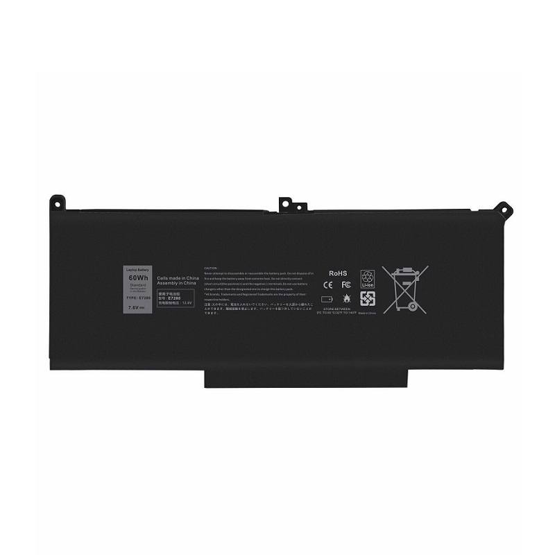 Batería Genérica Dell Latitude 12 13 14 E7280 E7480 7480 7490 7380 7390 DM3WC F3YGT, 7.6V, 60Wh