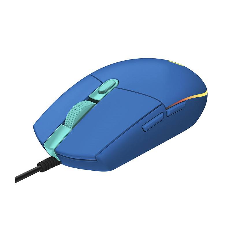 Raton Gaming Logitech G203 Lightsync, 6 Botones programables, RGB, Azul
