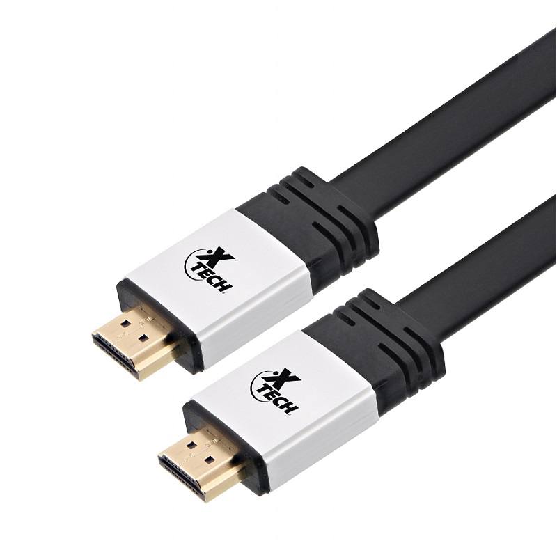 Cable HDMI XTECH Macho-Macho FLAT De 1.8 Metros/6 Pies, 4K UHD De Alta Velocidad