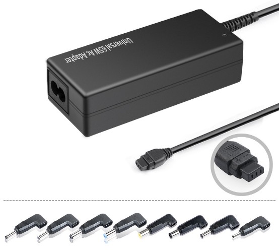 Cargador Universal D66-UN102-TV para Laptops - 65W 100V-240V AC - 8 PUNTAS