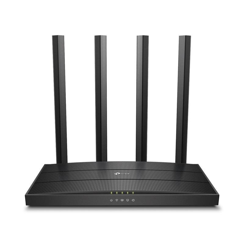 Router Inalámbrico TP-Link AC1200 Mesh, Archer C6 V3, MU-MIMO Gigabit, WiFi 5, doble banda 2.4GHz 300Mbps y 5GHz 867Mbps