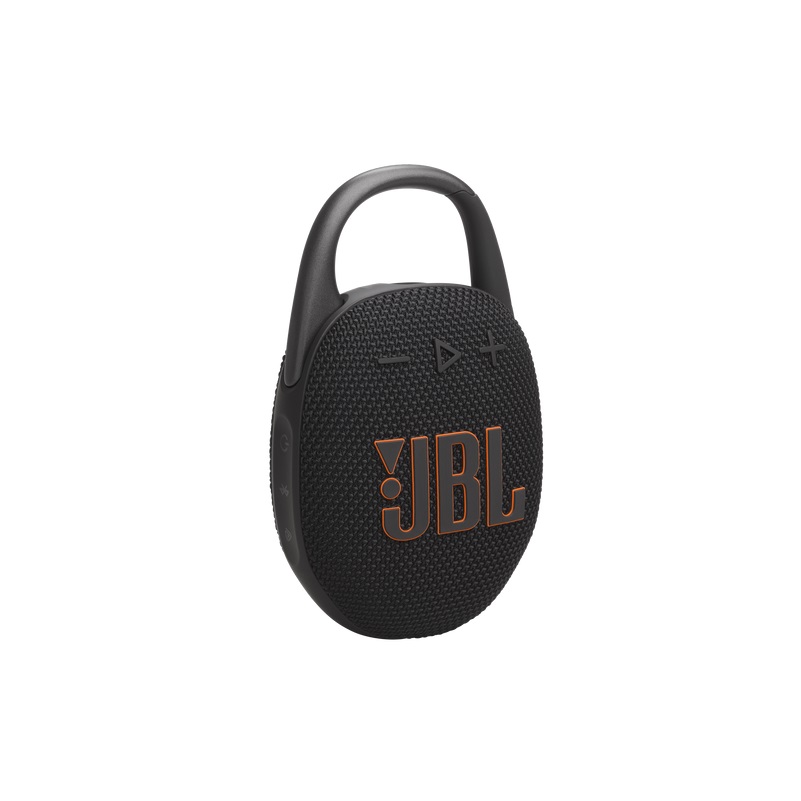 Bocina JBL Clip 5 portátil, conexión Bluetooth, resistente al polvo y al agua IP67, color Negro