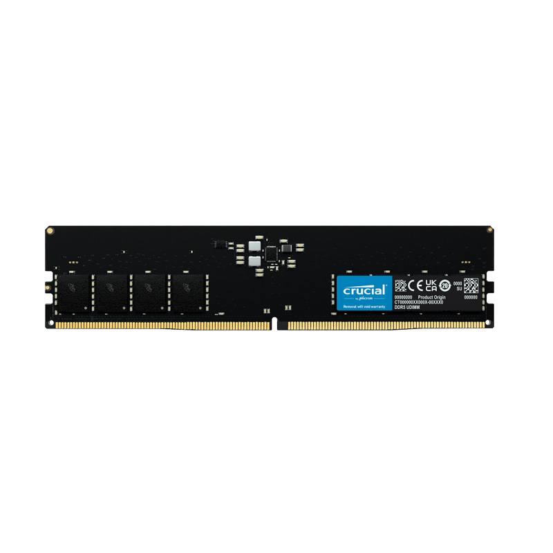 Memoria RAM DDR5 16GB, 4800MHz (PC5-38400), UDIMM CRUCIAL, 1.1V, CL40