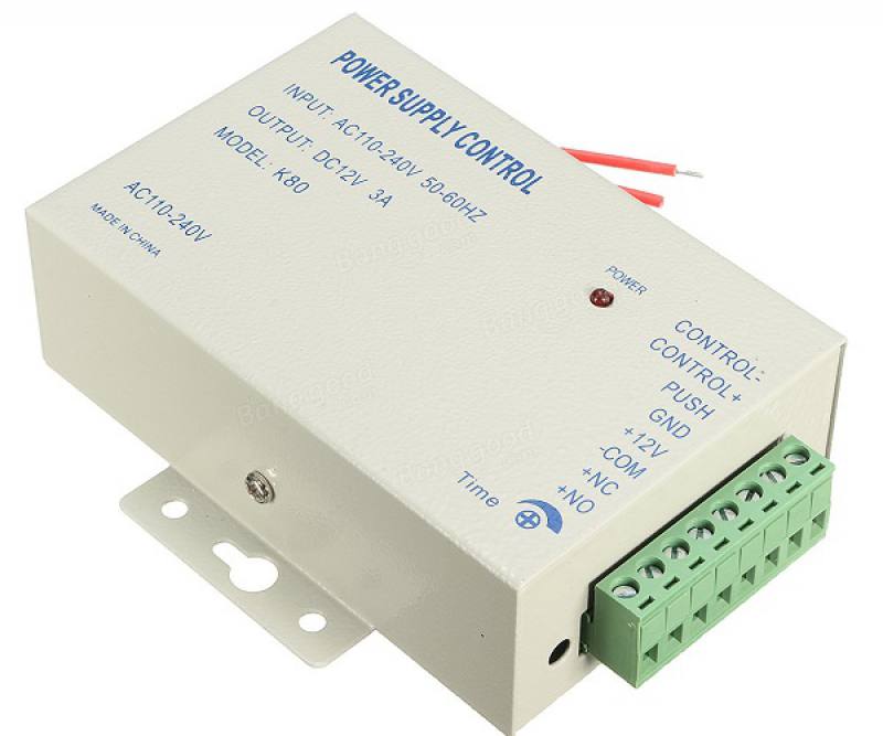 FUENTE DE PODER/PANEL DE DISTRIBUCION 12V-3A PARA CIERRE MAGNETICO