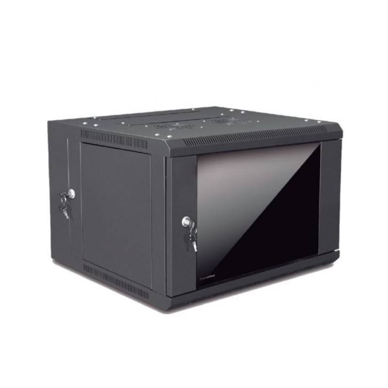 Gabinete de Pared Abatible DNV 6U, 600 x 600mm, Negro
