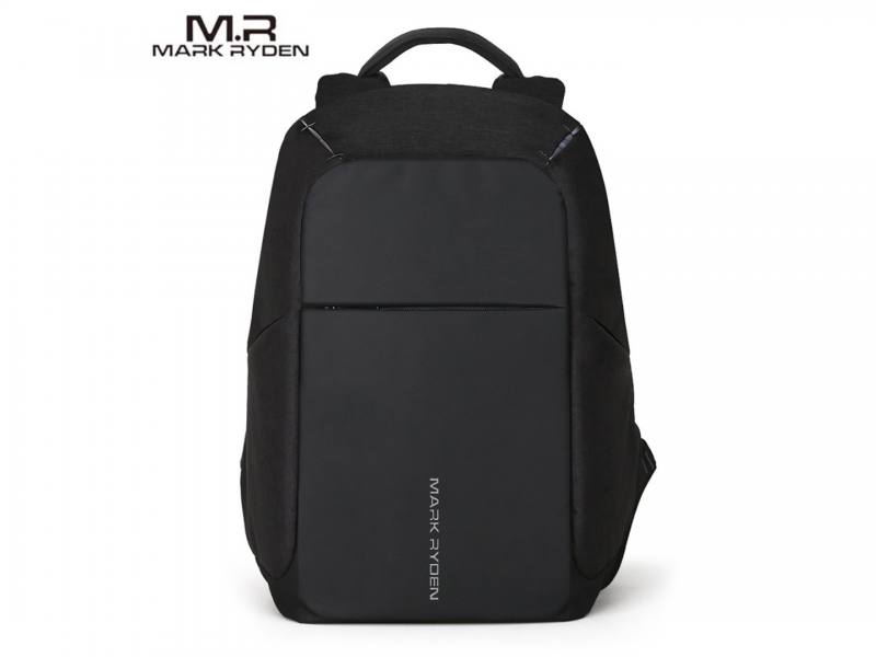 Mochila MARK RYDEN antirrobo 15.6" con compartimiento para laptop, Color Negro