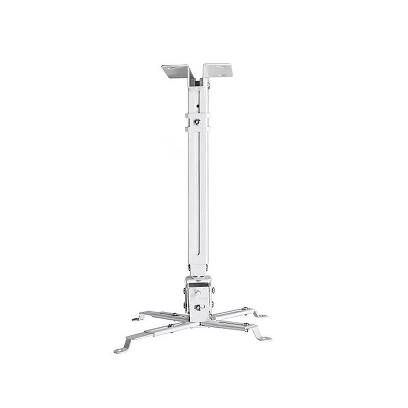 Soporte de techo y pared para proyector, altura de 17" a 25,6", soporta hasta Máx 66Lb, Blanco.