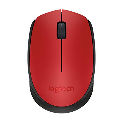 Ratón inalámbrico LOGITECH M170, 1000DPI, receptor USB, Rojo