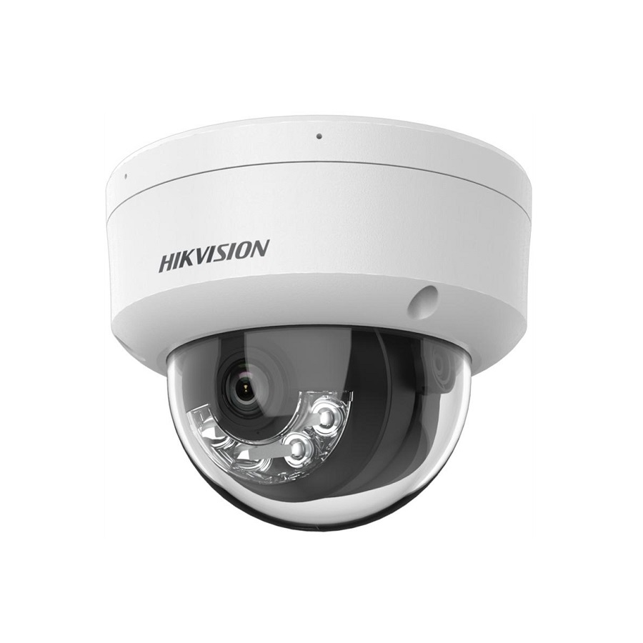 Cámara IP Domo Hikvision POE, 2.8mm, 6MP, IR 30m Smart Hybrid Light, Micrófono, Outdoor/Indoor, IP67, IK08, Plástico y Metal, Tipo Cúpula