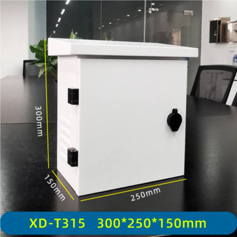 Gabinete XD-T315 T-VISION para equipo de monitoreo, material acero inoxidable impermeable, 300 x 250 x 150mm, Blanco