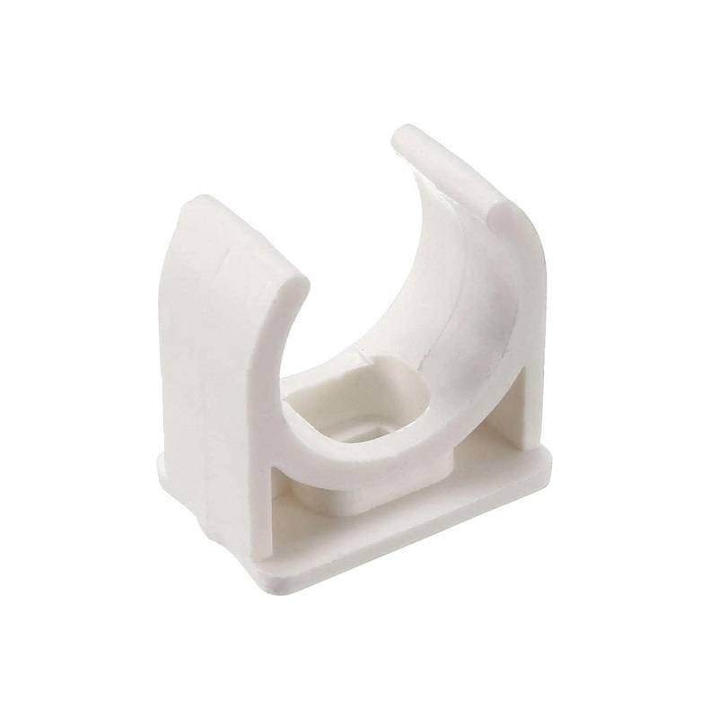 Unión abrazadera de PVC en U para tuberías T-VISION, 20mm Blanco