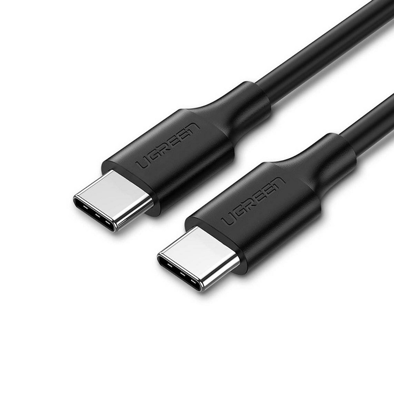 Cable USB Tipo C Ugreen US286, Macho Macho, 3A, 480Mbps, 1 Metro, negro