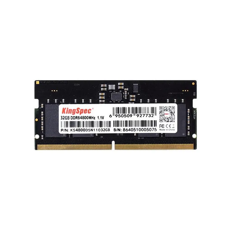 Memoria RAM DDR5 32GB, 4800MHz SODIMM KingSpec, Non-ECC, CL40, 1.10V