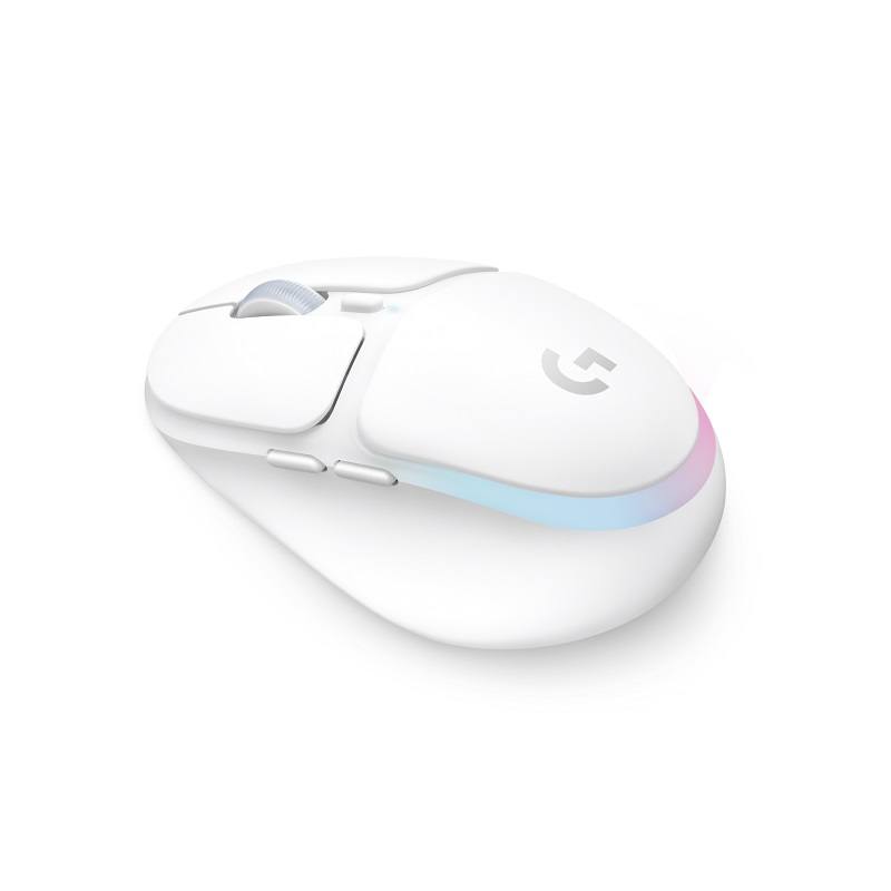 Ratón Gaming Logitech Aurora G705, Inalámbrico, Bluetooth, Plug USB, Óptico, 8200dpi, RGB, Blanco