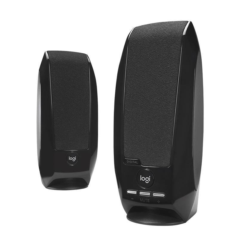 Bocinas Logitech S150, 2.4W, Conexión USB-A, 2 Bocinas Con Sonido Digital, caja azul