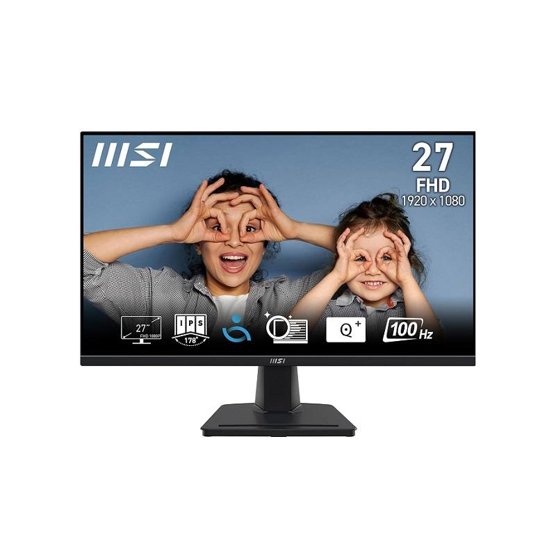 Monitor MSI PRO MP275, de 27" FHD IPS, 100Hz, 1ms, VGA, HDMI, Bocinas integradas, Adaptative Sync