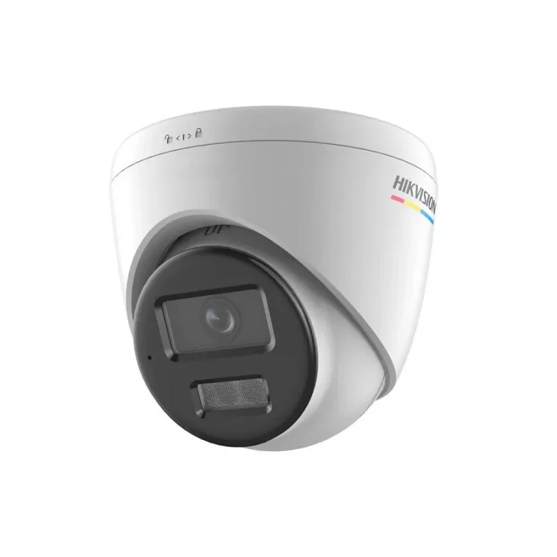 Cámara IP Domo Hikvision POE, 2.8mm, 6MP, IR 30m, ColorVu 3.0, audio doble via luz estroboscopica rojo y azul, IP67, Metal/Plástica