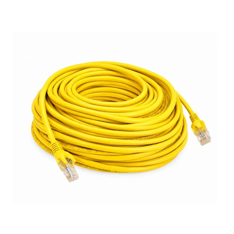 Cable UTP Cat6 T-VISION, 20 Metros, Color Amarillo, Pass Fluke, 7x0.2mm