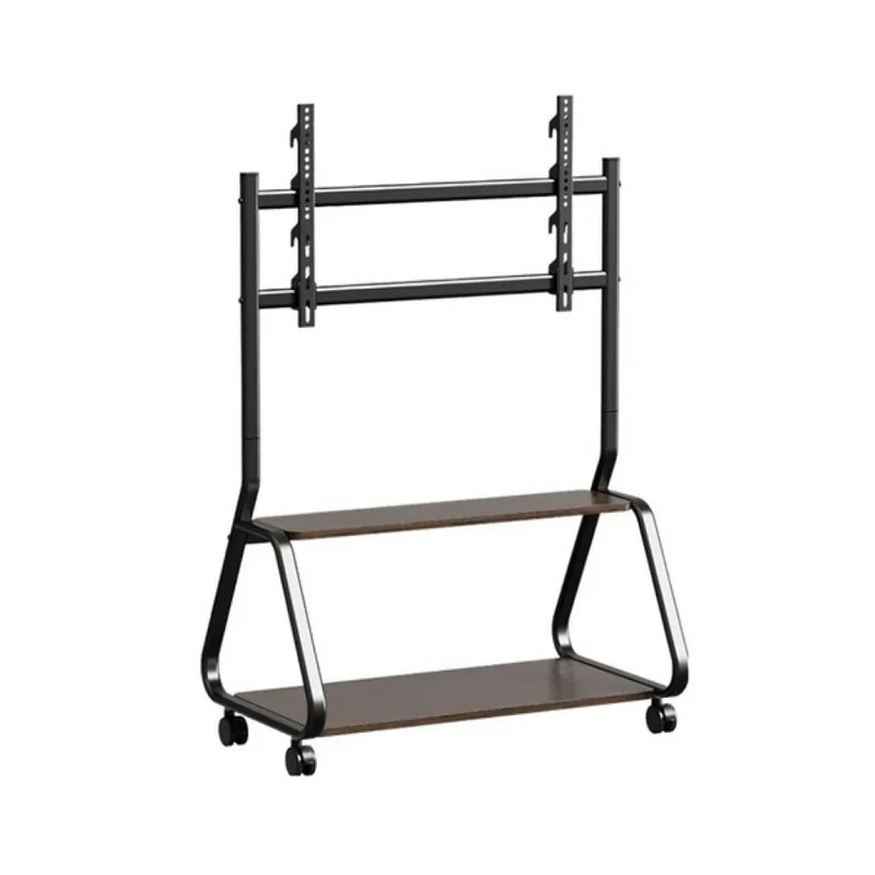 Soporte de piso T-VISION WMX007-6X (Ovalado) para TV de 32" a 75" pulgadas, incluye rueditas y repisa, peso máx 60Kg