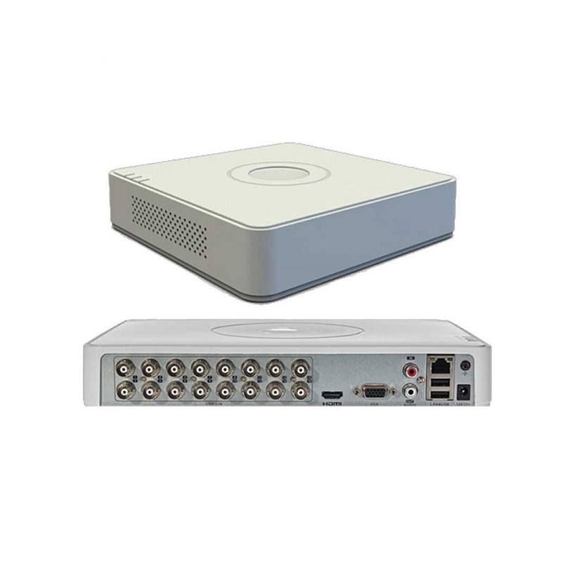 DVR Hikvision TURBO HD H.265 16CH, HDTVI, AHD, CVI, CVBS, IP, 2MP LITE / 1080 LITE, HDMI, VGA, hasta 1x10TB
