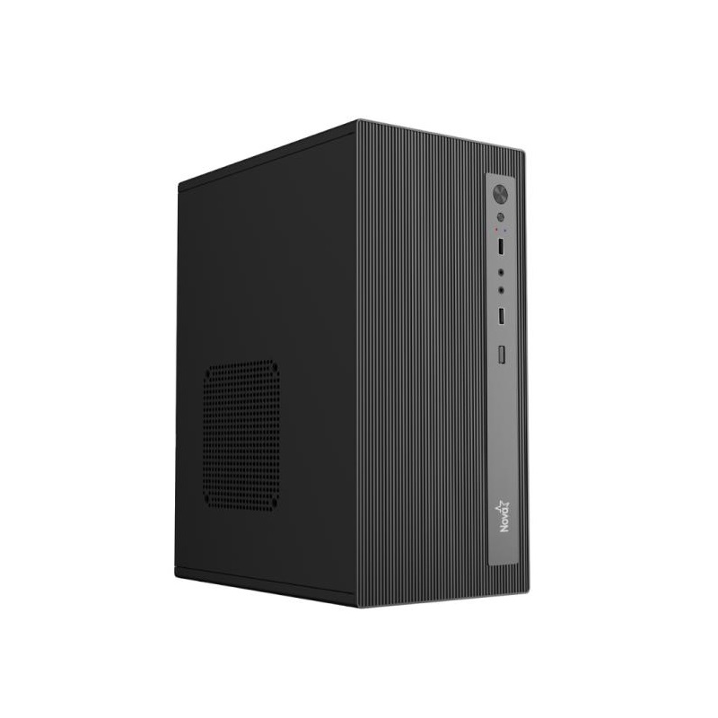 Gabinete NOVA CM01Z9, Micro ATX, con fuente de poder 600W, Color negro