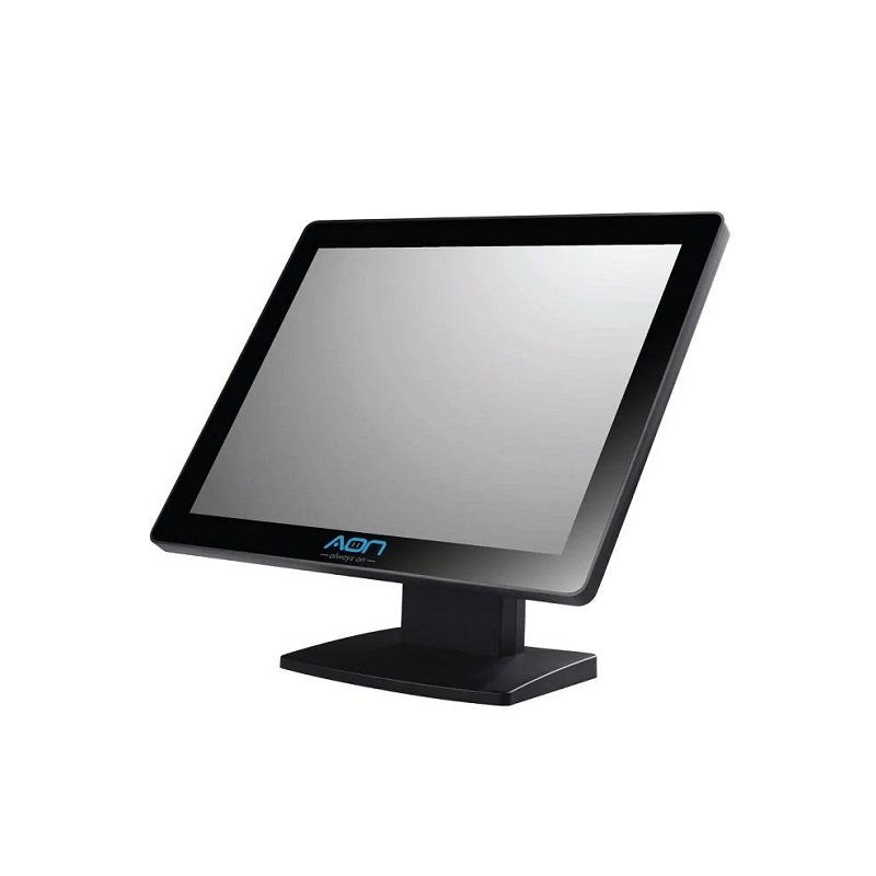 Monitor Post AON TSM-115 de 15" FHD Táctil, conexión USB, VGA y HDMI, color negro
