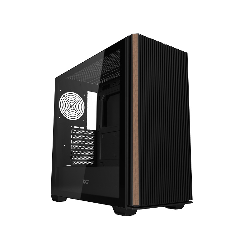 Gabinete Gaming DarkFlash DS900WS, ATX Mid Tower, Panel lateral de vidrio templado, Color Negro