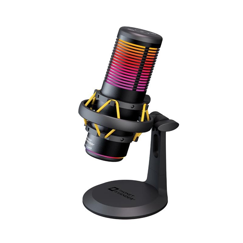 Micrófono Profesional Thonet & Vander VX320 RGB, con Condesandor, Conexión USB, incluye base