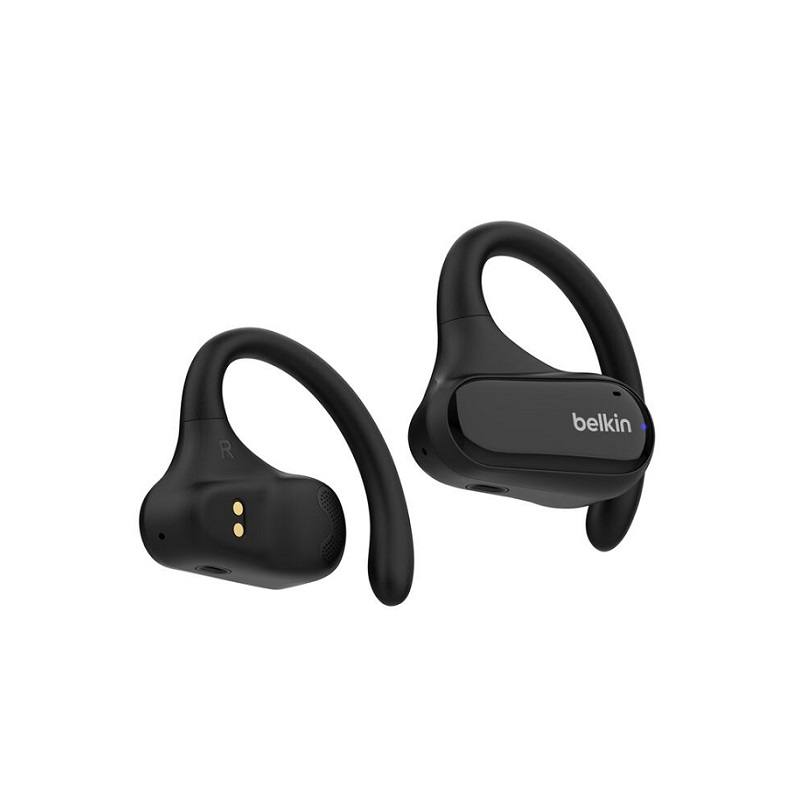 Audifonos Belkin SoundForm ClearFit, Con estuche de carga, conexión inalámbrica Bluetooth, color negro