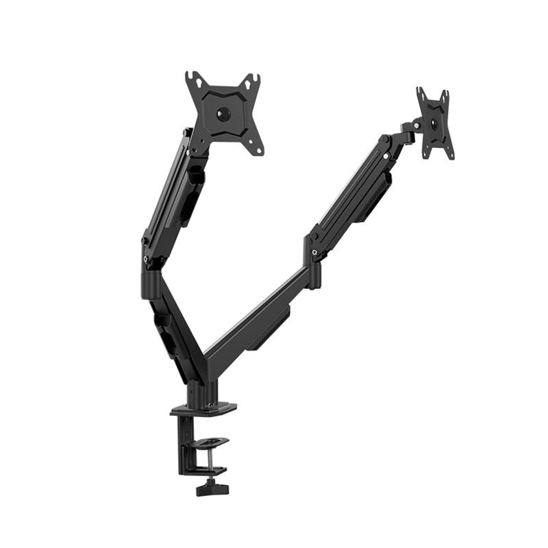 Soporte de escritorio KLIP XTREME KMM-410 para 2 Monitores, 13" a 32", Rotación 180°, Capacidad de carga máx. 17.6Lb