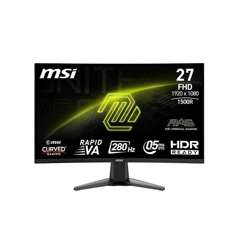 Monitor Curvo Gaming MSI MAG 276CXF de 27" FHD, 280Hz, 0.5ms, HDMI, DisplayPort, Adaptative Sync