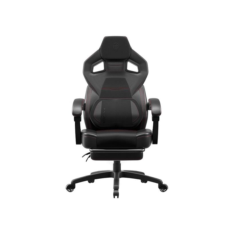 Silla Gaming Dowinx MB33, incluye almohada lumbar y reposacabeza, Negro