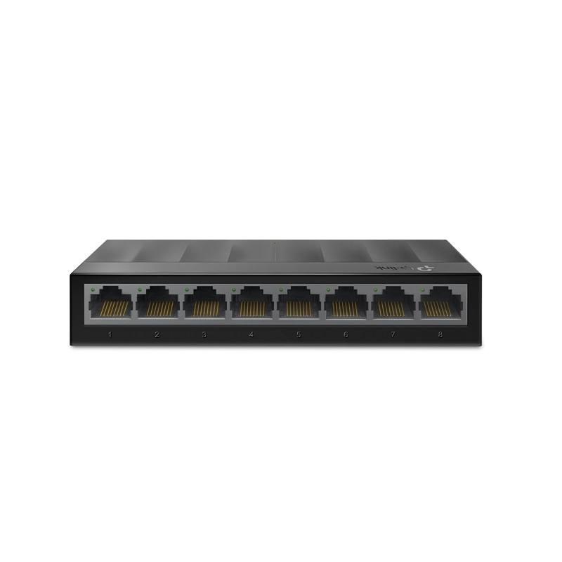 Switch TP-LINK LS1008G de Escritorio con 8 puertos Gigabit 10/100/1000Mbps, Tecnología Green Ethernet