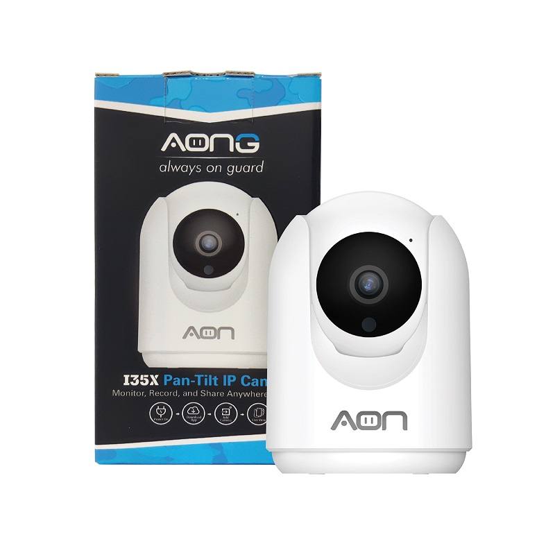Cámara IP AON AONG-I35X, 3MP FHD 2K WiFi, visión nocturna, audio bidireccional, detección de movimiento