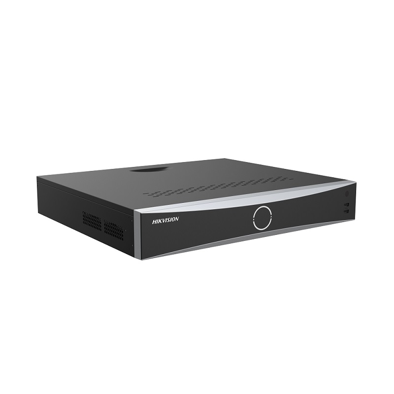 NVR Hikvision AcuSense 32CH, H.265, Graba hasta 12MP 8K,  función AcuSeek y AcuSearch, HDMI/VGA, Hasta 4x20TB