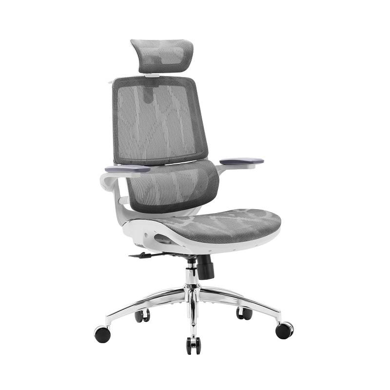 Silla de Oficina ergonómica SIHOO M59AS, malla transpirable, respaldo ajustable, reposabrazos 3D, Gris