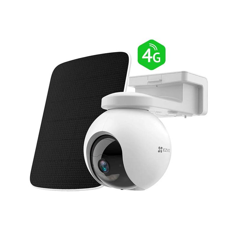 Cámara EZVIZ EB8 4G 2K, 4mm, 360°, VN Color, Audio bidireccional, IR 15M, MSD de hasta 512GB, Batería y panel solar  incluidos