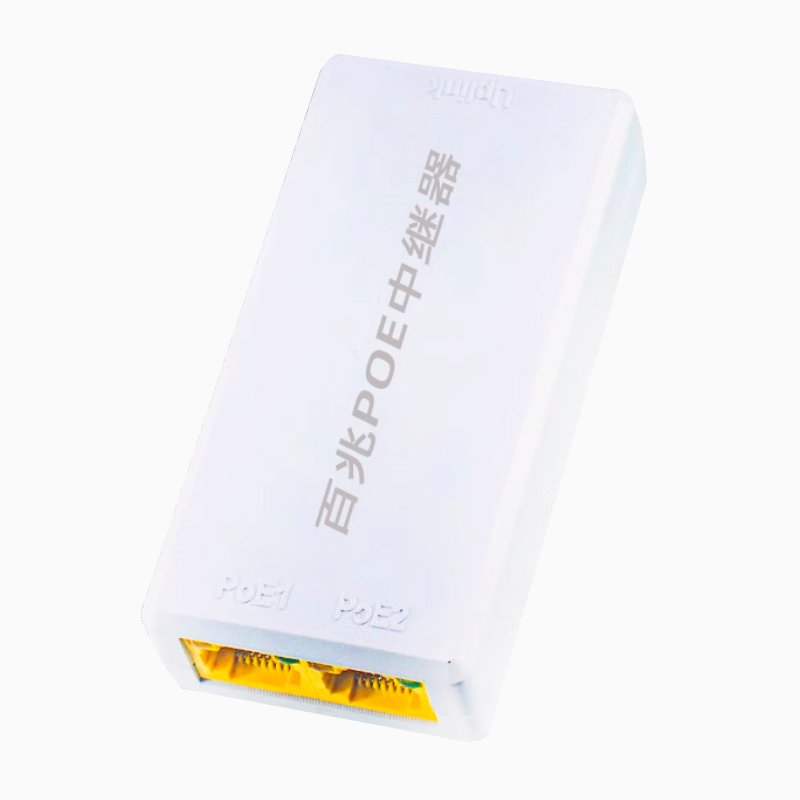 Extensor/repetidor POE T-VISION, 1 entrada a 2 salidas, 100mbps